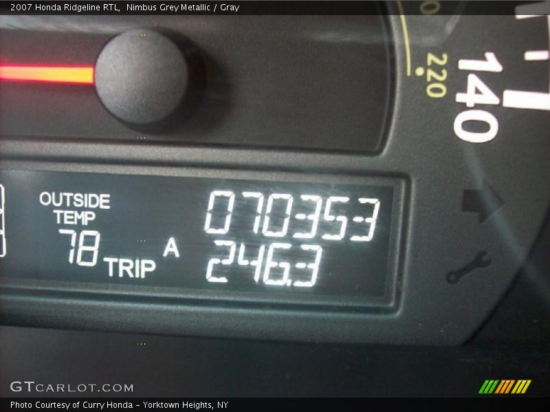 Nimbus Grey Metallic / Gray 2007 Honda Ridgeline RTL