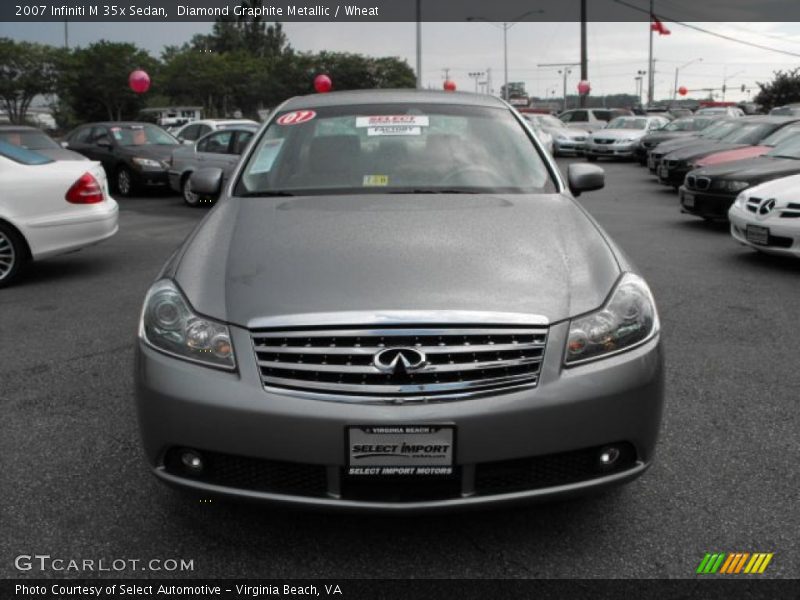 Diamond Graphite Metallic / Wheat 2007 Infiniti M 35x Sedan
