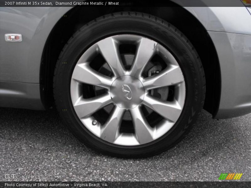 Diamond Graphite Metallic / Wheat 2007 Infiniti M 35x Sedan