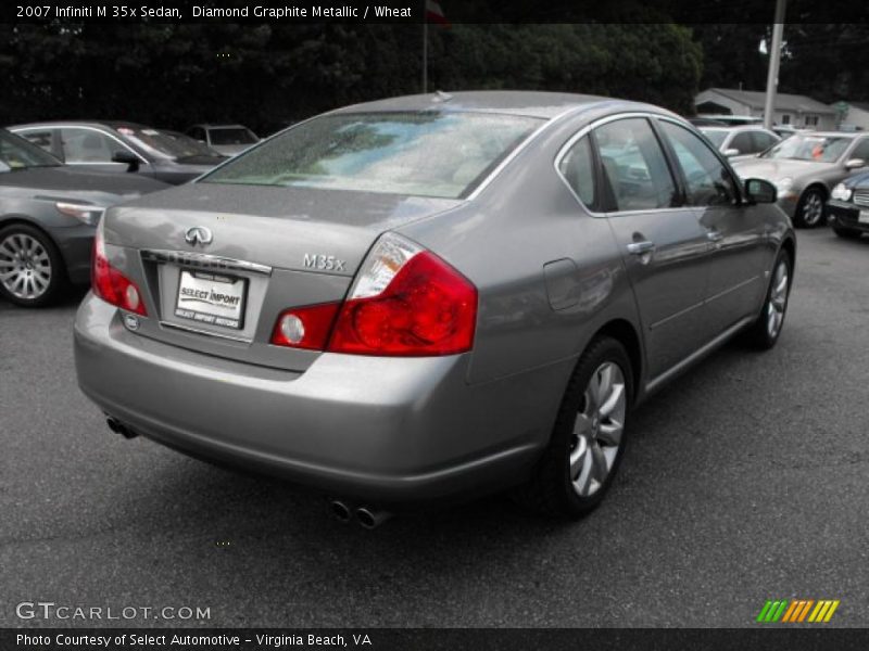 Diamond Graphite Metallic / Wheat 2007 Infiniti M 35x Sedan