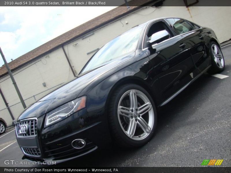 Brilliant Black / Black/Red 2010 Audi S4 3.0 quattro Sedan