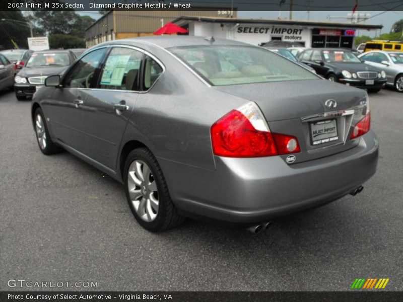 Diamond Graphite Metallic / Wheat 2007 Infiniti M 35x Sedan