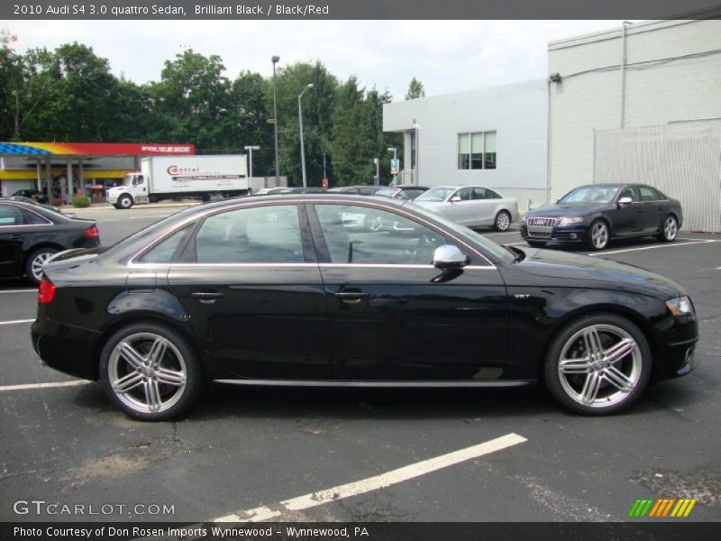 Brilliant Black / Black/Red 2010 Audi S4 3.0 quattro Sedan