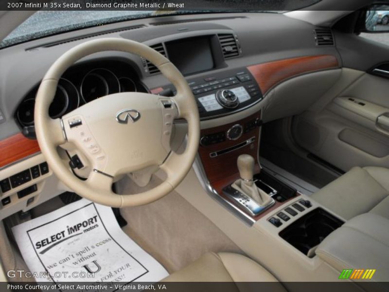 Diamond Graphite Metallic / Wheat 2007 Infiniti M 35x Sedan