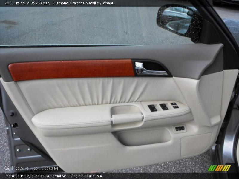 Diamond Graphite Metallic / Wheat 2007 Infiniti M 35x Sedan