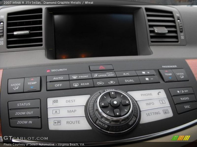 Diamond Graphite Metallic / Wheat 2007 Infiniti M 35x Sedan