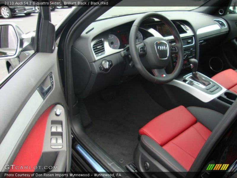 Brilliant Black / Black/Red 2010 Audi S4 3.0 quattro Sedan