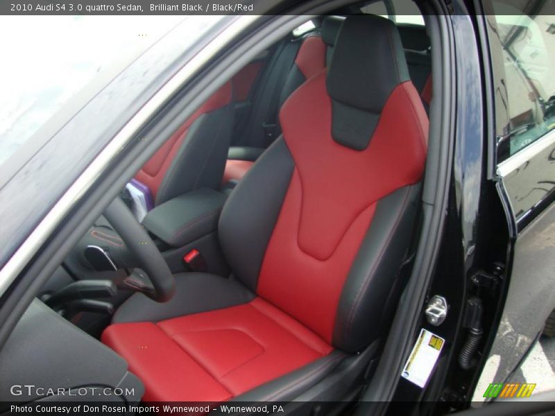 Brilliant Black / Black/Red 2010 Audi S4 3.0 quattro Sedan