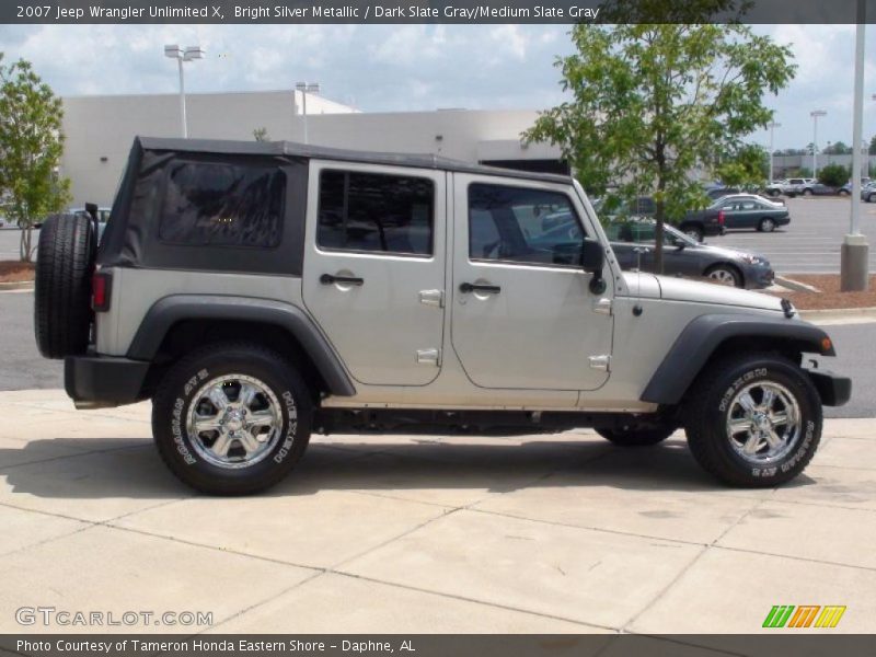 Bright Silver Metallic / Dark Slate Gray/Medium Slate Gray 2007 Jeep Wrangler Unlimited X