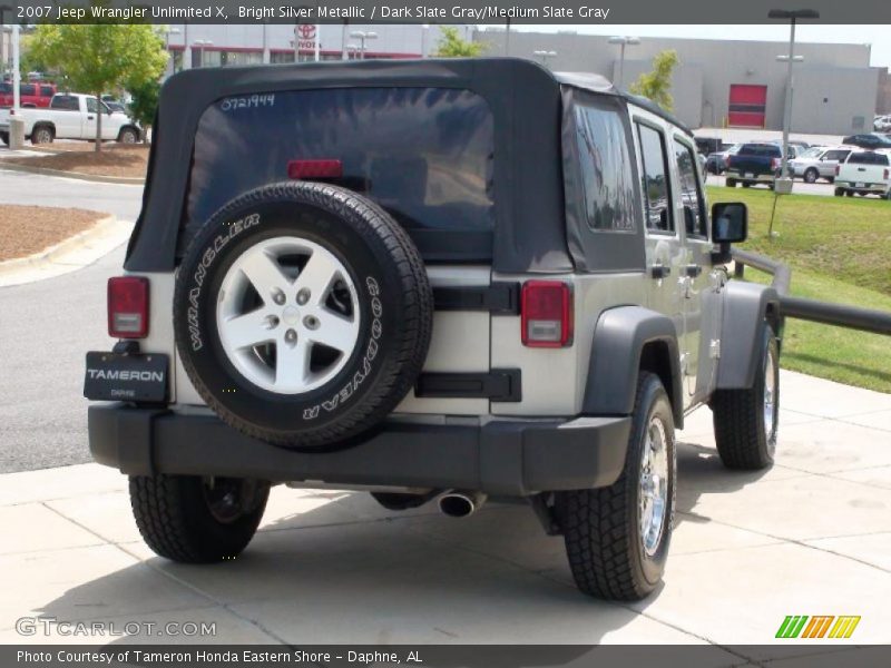 Bright Silver Metallic / Dark Slate Gray/Medium Slate Gray 2007 Jeep Wrangler Unlimited X
