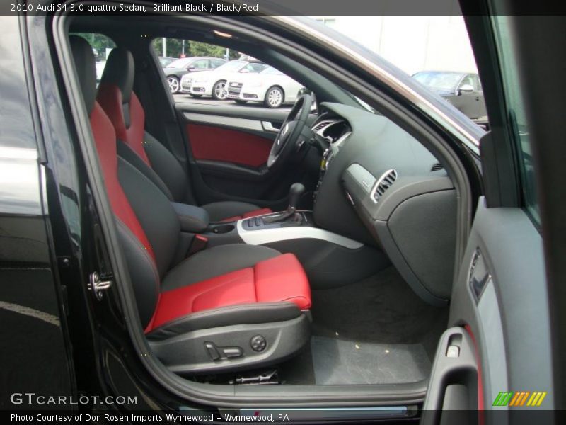 Brilliant Black / Black/Red 2010 Audi S4 3.0 quattro Sedan