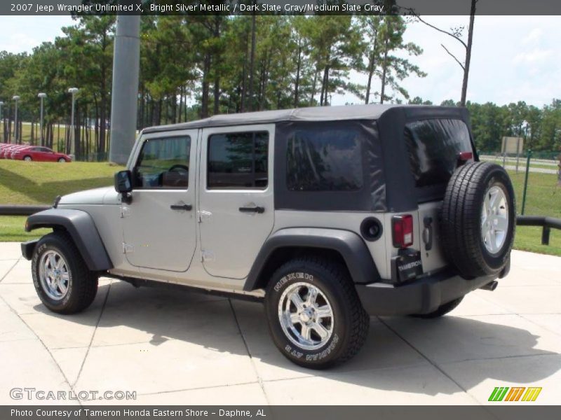 Bright Silver Metallic / Dark Slate Gray/Medium Slate Gray 2007 Jeep Wrangler Unlimited X