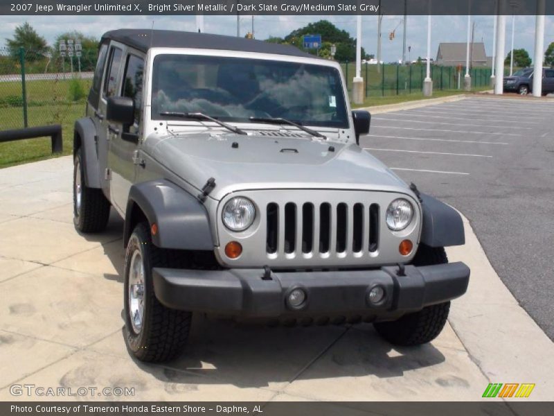 Bright Silver Metallic / Dark Slate Gray/Medium Slate Gray 2007 Jeep Wrangler Unlimited X