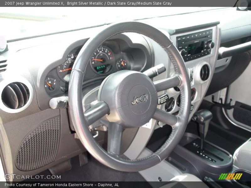 Bright Silver Metallic / Dark Slate Gray/Medium Slate Gray 2007 Jeep Wrangler Unlimited X