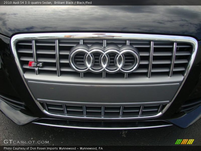 Brilliant Black / Black/Red 2010 Audi S4 3.0 quattro Sedan