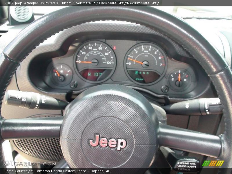Bright Silver Metallic / Dark Slate Gray/Medium Slate Gray 2007 Jeep Wrangler Unlimited X