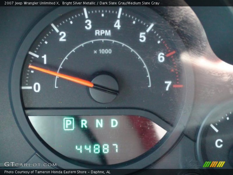 Bright Silver Metallic / Dark Slate Gray/Medium Slate Gray 2007 Jeep Wrangler Unlimited X