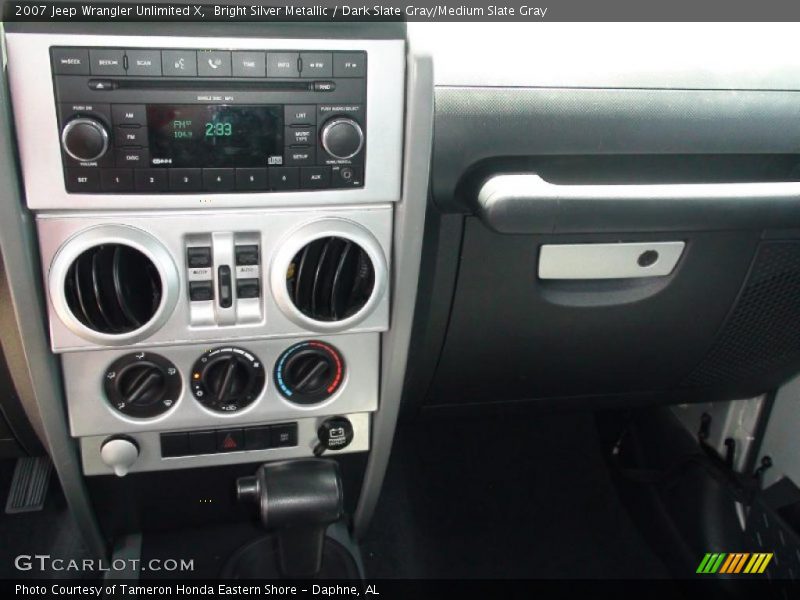 Bright Silver Metallic / Dark Slate Gray/Medium Slate Gray 2007 Jeep Wrangler Unlimited X