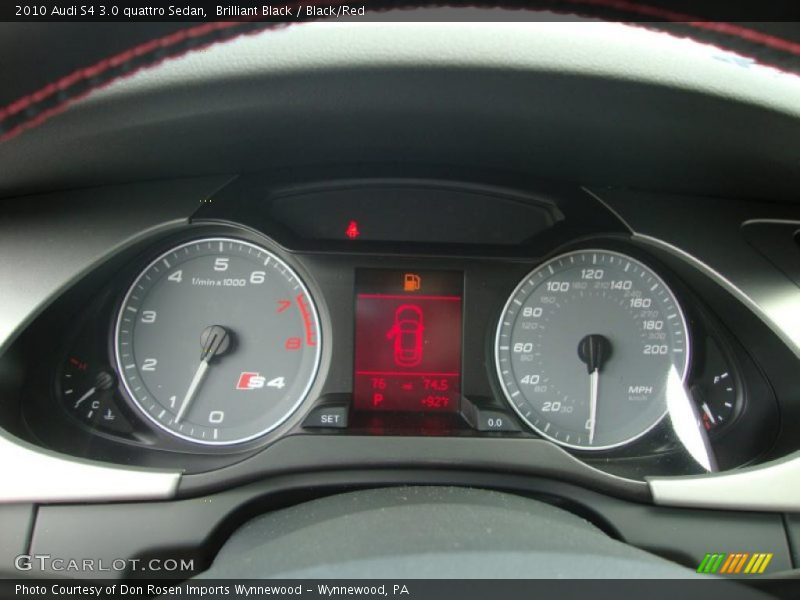 Brilliant Black / Black/Red 2010 Audi S4 3.0 quattro Sedan