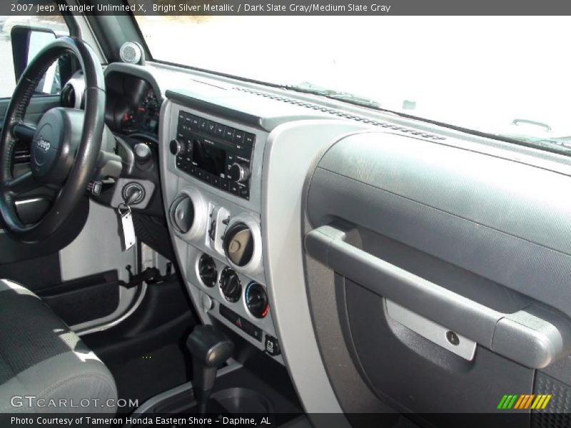 Bright Silver Metallic / Dark Slate Gray/Medium Slate Gray 2007 Jeep Wrangler Unlimited X