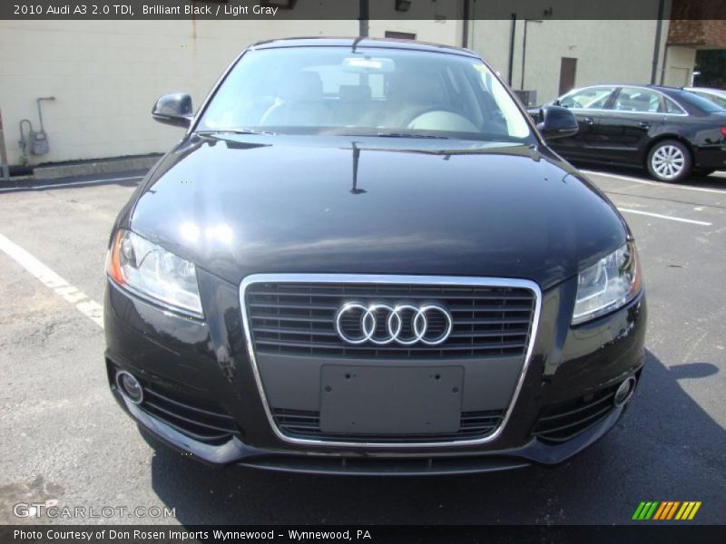 Brilliant Black / Light Gray 2010 Audi A3 2.0 TDI