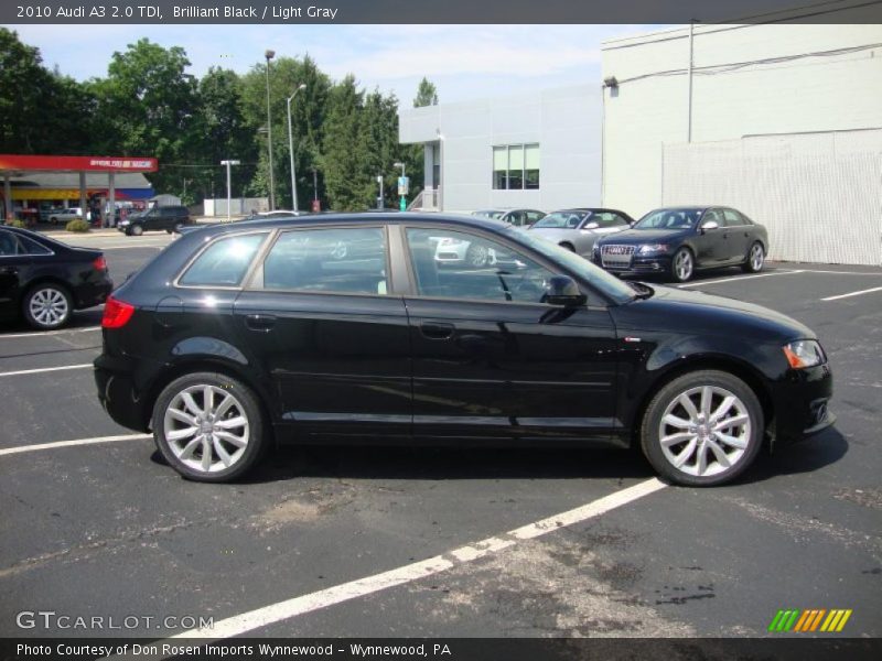 Brilliant Black / Light Gray 2010 Audi A3 2.0 TDI