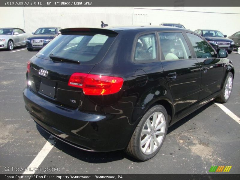 Brilliant Black / Light Gray 2010 Audi A3 2.0 TDI