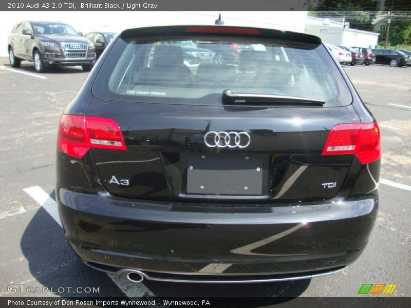 Brilliant Black / Light Gray 2010 Audi A3 2.0 TDI