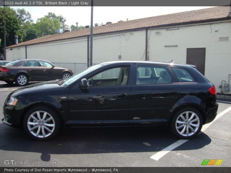 Brilliant Black / Light Gray 2010 Audi A3 2.0 TDI