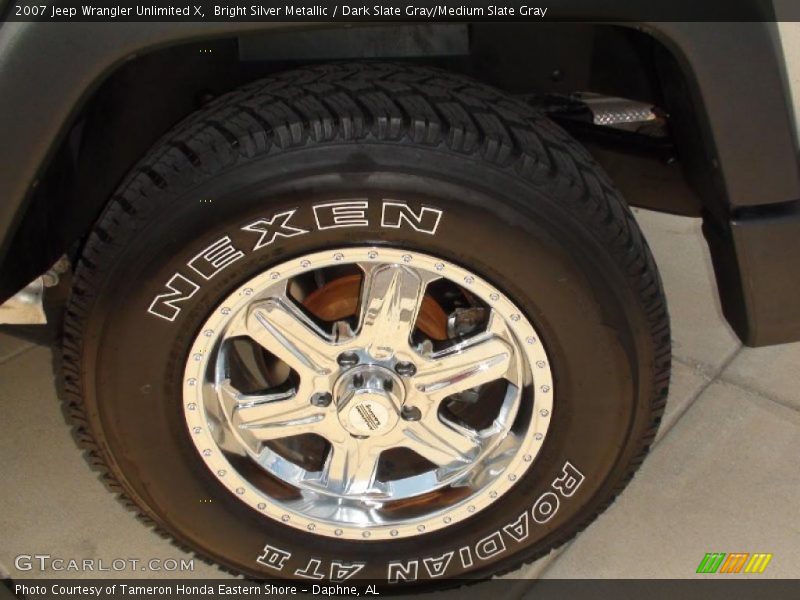 Bright Silver Metallic / Dark Slate Gray/Medium Slate Gray 2007 Jeep Wrangler Unlimited X