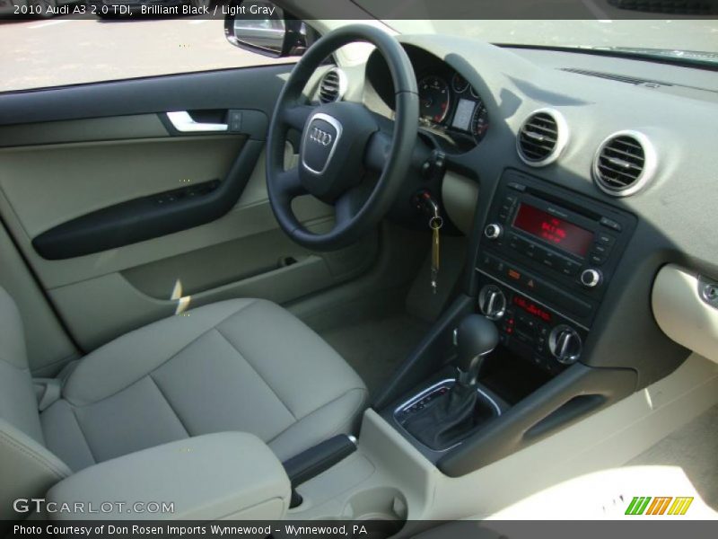 Brilliant Black / Light Gray 2010 Audi A3 2.0 TDI