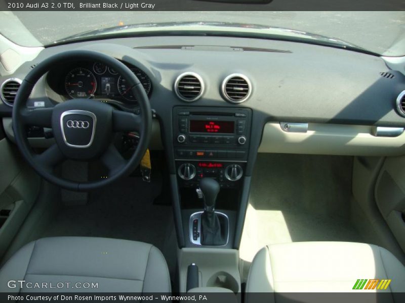 Brilliant Black / Light Gray 2010 Audi A3 2.0 TDI