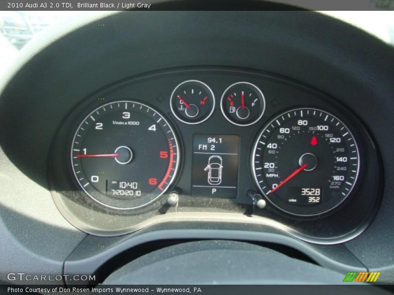  2010 A3 2.0 TDI 2.0 TDI Gauges