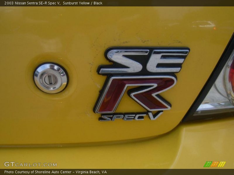 Sunburst Yellow / Black 2003 Nissan Sentra SE-R Spec V
