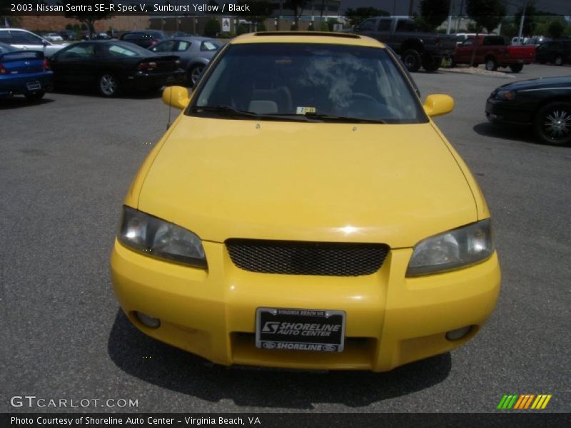 Sunburst Yellow / Black 2003 Nissan Sentra SE-R Spec V