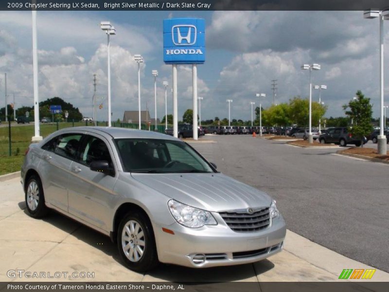 Bright Silver Metallic / Dark Slate Gray 2009 Chrysler Sebring LX Sedan