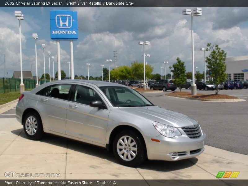 Bright Silver Metallic / Dark Slate Gray 2009 Chrysler Sebring LX Sedan