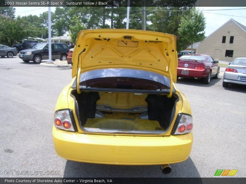 Sunburst Yellow / Black 2003 Nissan Sentra SE-R Spec V