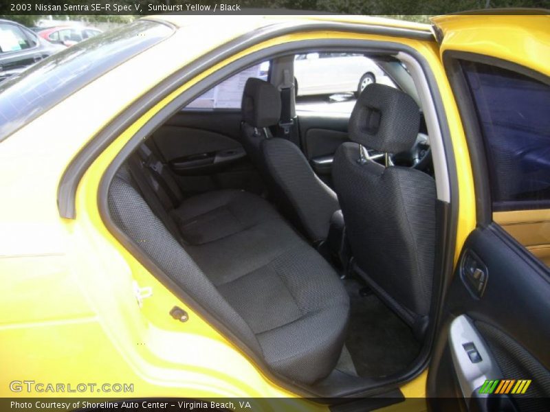 Sunburst Yellow / Black 2003 Nissan Sentra SE-R Spec V