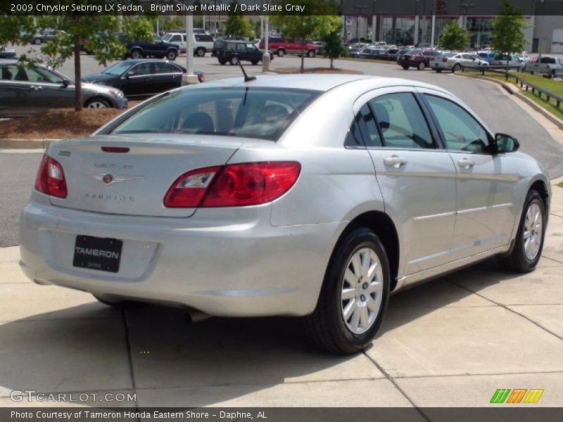 Bright Silver Metallic / Dark Slate Gray 2009 Chrysler Sebring LX Sedan