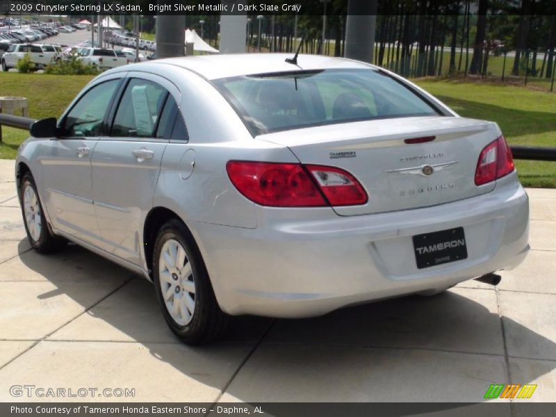 Bright Silver Metallic / Dark Slate Gray 2009 Chrysler Sebring LX Sedan