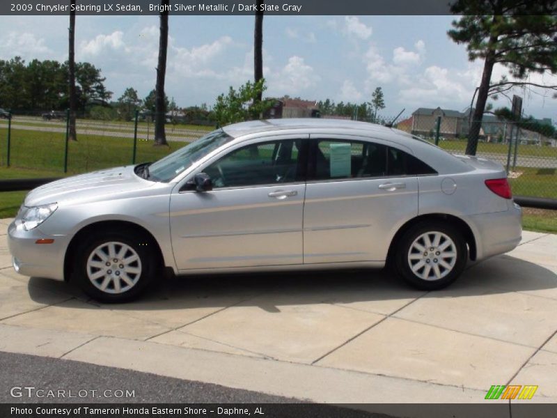 Bright Silver Metallic / Dark Slate Gray 2009 Chrysler Sebring LX Sedan