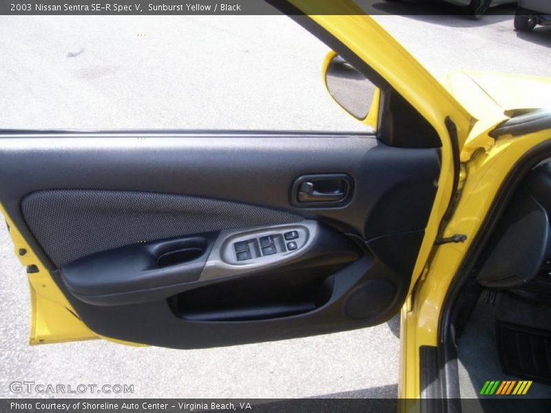 Sunburst Yellow / Black 2003 Nissan Sentra SE-R Spec V