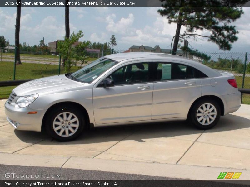 Bright Silver Metallic / Dark Slate Gray 2009 Chrysler Sebring LX Sedan