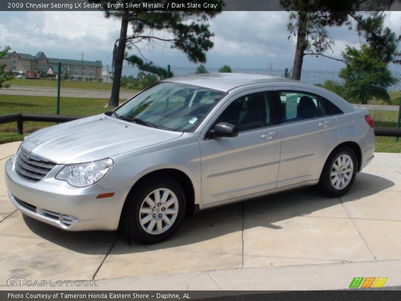 Bright Silver Metallic / Dark Slate Gray 2009 Chrysler Sebring LX Sedan