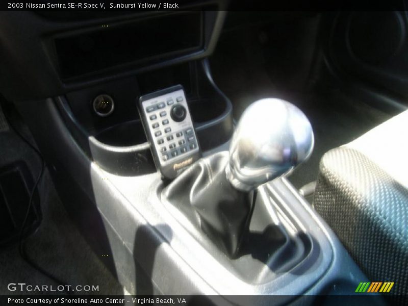 Sunburst Yellow / Black 2003 Nissan Sentra SE-R Spec V