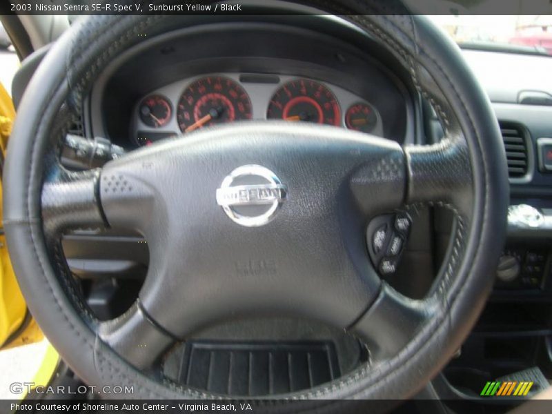 Sunburst Yellow / Black 2003 Nissan Sentra SE-R Spec V