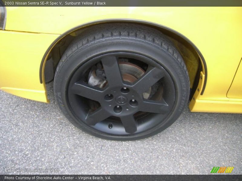 Sunburst Yellow / Black 2003 Nissan Sentra SE-R Spec V