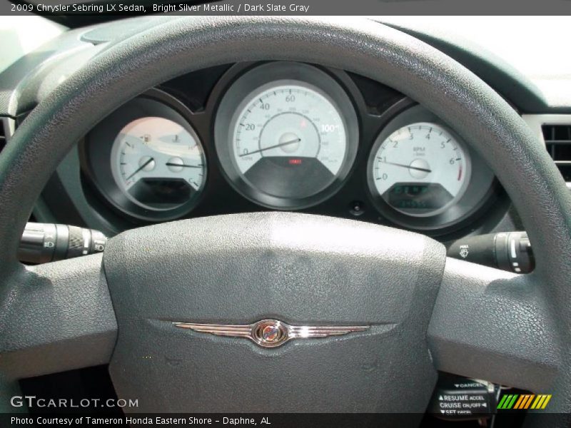 Bright Silver Metallic / Dark Slate Gray 2009 Chrysler Sebring LX Sedan