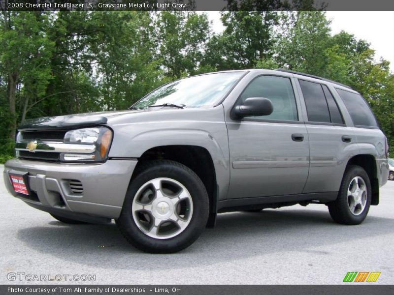 Graystone Metallic / Light Gray 2008 Chevrolet TrailBlazer LS